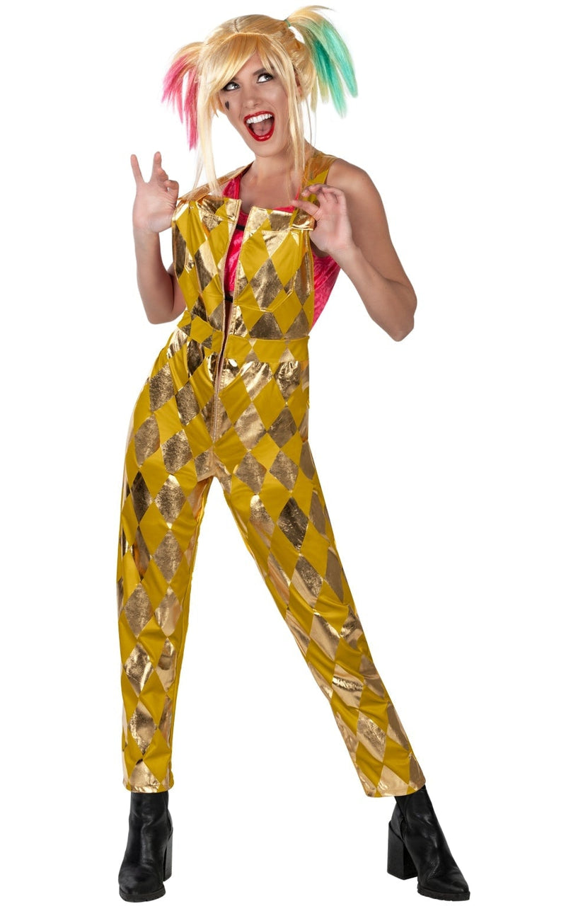 Birds of Prey Harley Quinn Costume Jumpsuit_1