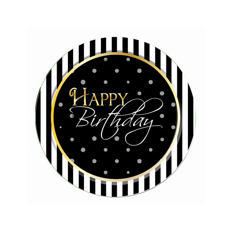 Birthday Elegant 17cm Plate Party Decoration_1