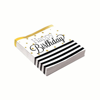 Birthday Elegant Small Napkins_1