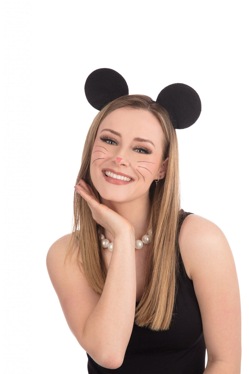 Black Felt Micky Mouse Ears_1