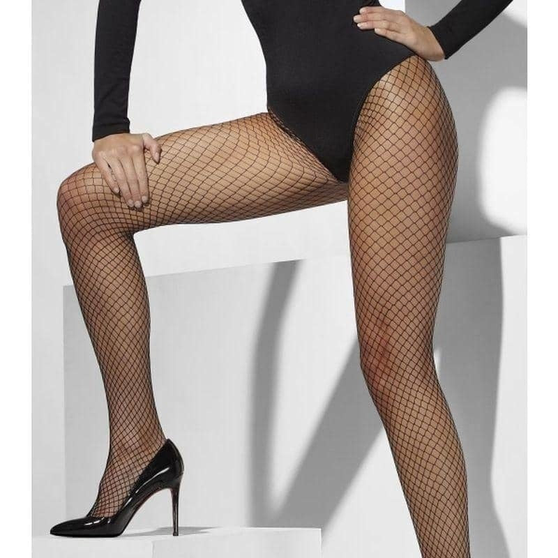 Black Lattice Net Tights_1