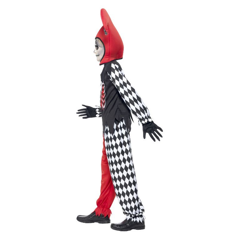 Blood Curdling Jester Costume Black Child_3