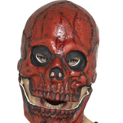 Blood Skull Mask Foam Latex Adult Red_1