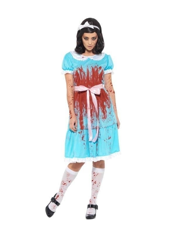 Bloody Murderous Twin Shining Costume Adult Blue_1