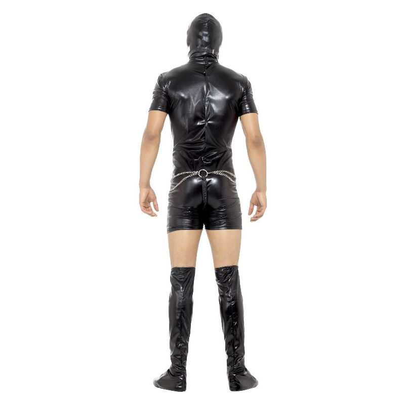 Bondage Gimp Bodysuit Costume Adult Black_2