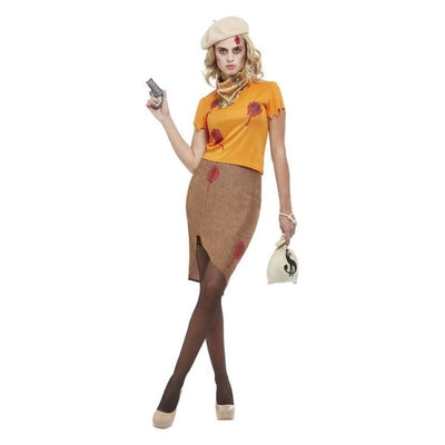 Bonnie Zombie Gangster Costume Orange_1