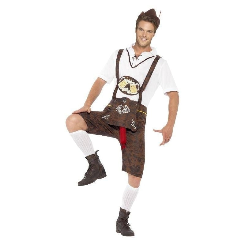 Brad Wurst Costume Adult Brown White_4