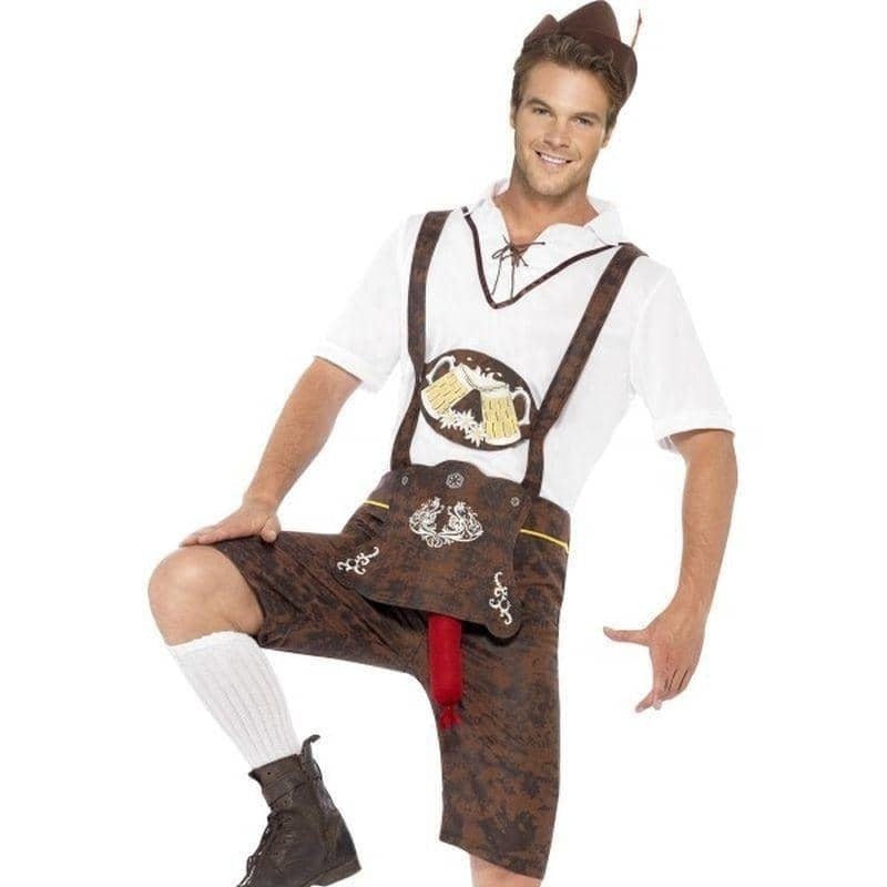 Brad Wurst Costume Adult Brown White_1