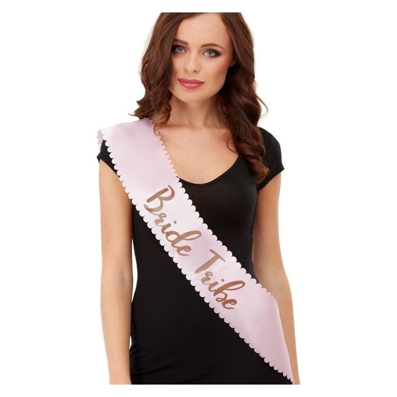 Bride Tribe Sash Pink and Gold – Mad Distribution Costumes Australia