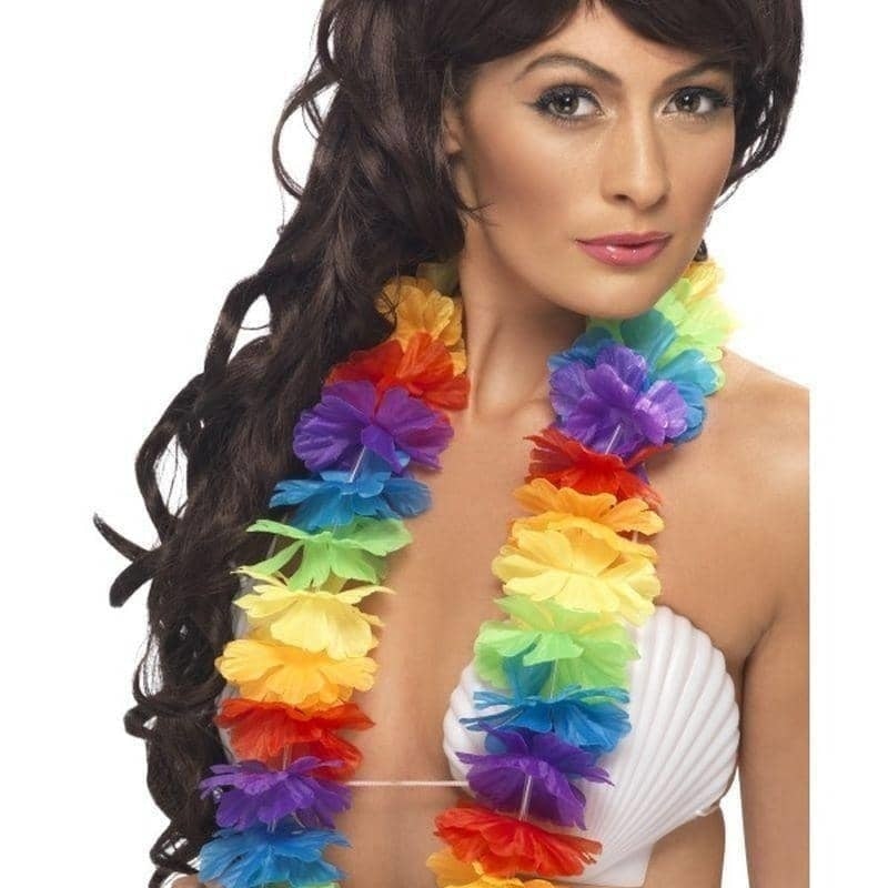 Bright Large Lei Adult Rainbow_1