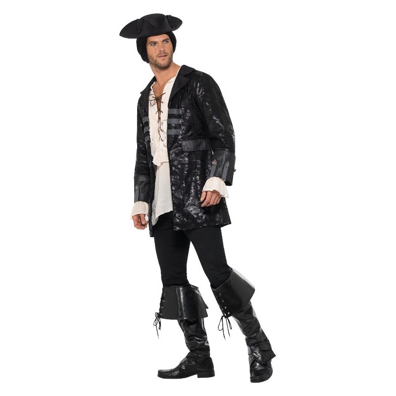 Buccaneer Pirate Jacket Black Adult_3