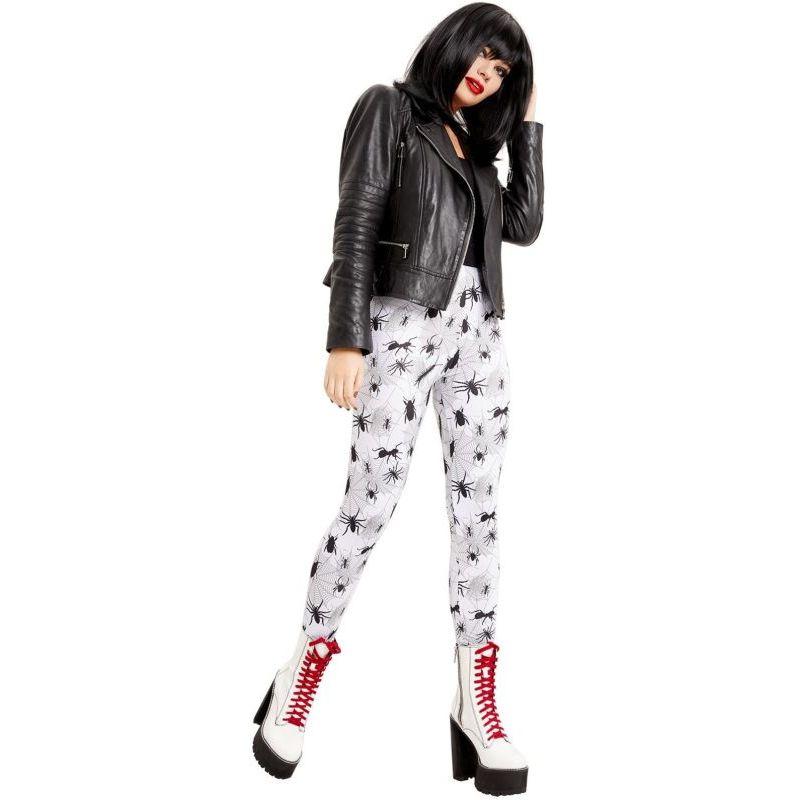 Bug Print Leggings Adult White_1