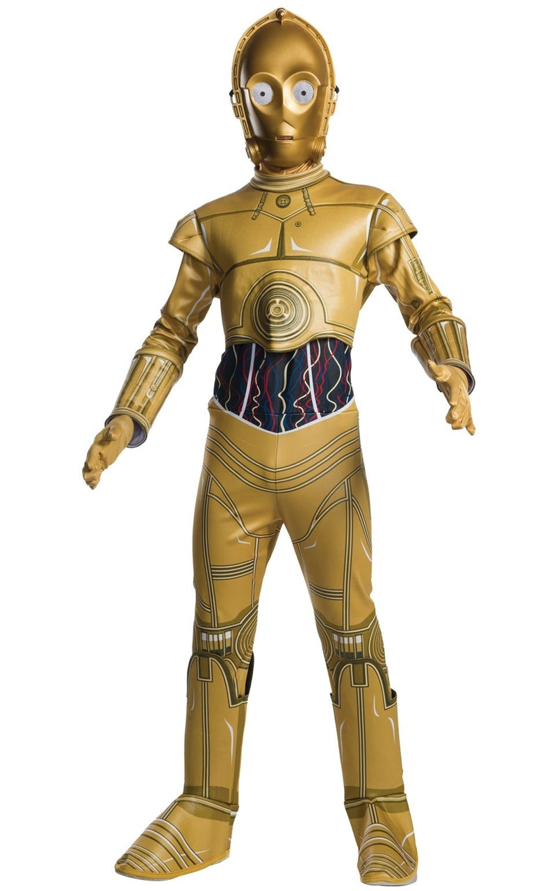 Droid Costumes C3PO Costume Kids Star Wars Gold Protocol Droid – Mad Distribution ...