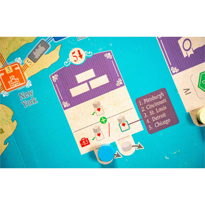 Age of Rail: Allegheny & La Pampa - Expansion Map