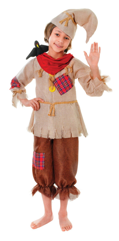 Scarecrow Top Trousers Hat Small Childrens Costume Male_1 CC156