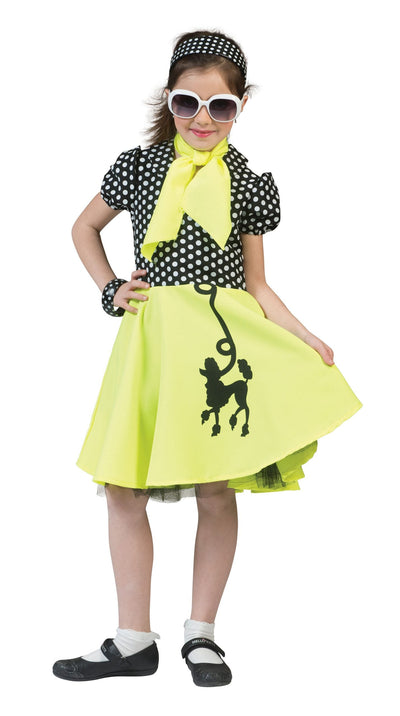 Poodle Dress Yellow with Black Medium Childrens Costume Female_1 CC508
