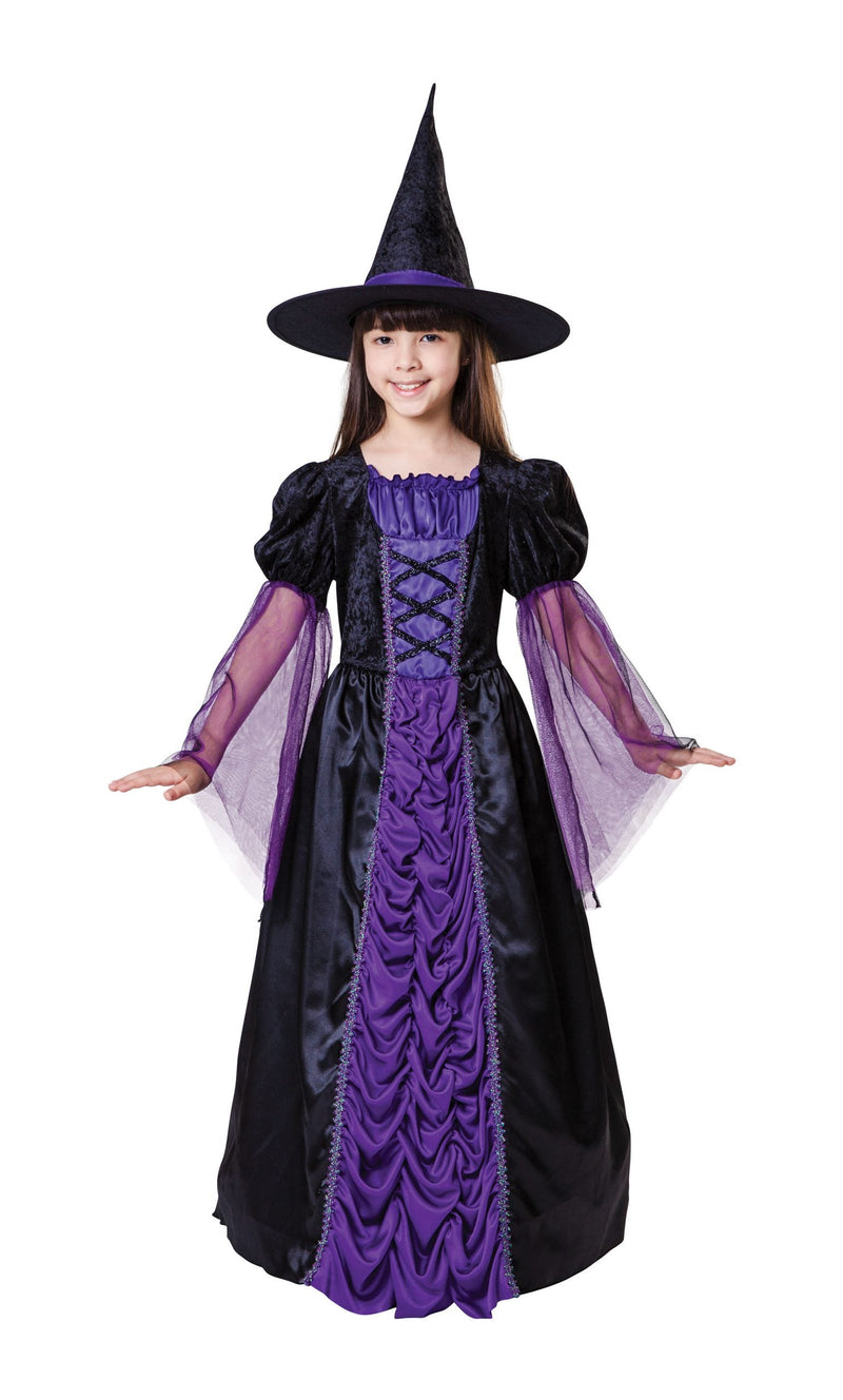 Princess Witch Black Purple Small Children&