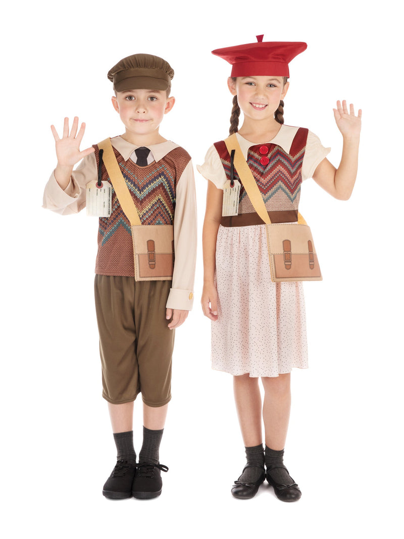 Evacuee Schoolboy Childrens Costume