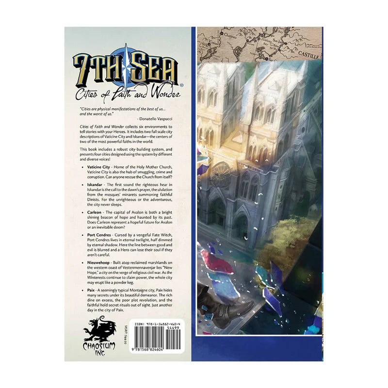 7th Sea Cities of Faith & Wonder Hardcover Book