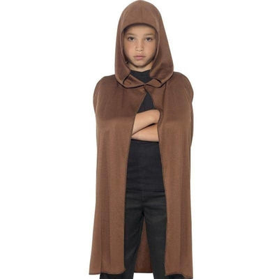 Cape Hooded Kids Brown_1