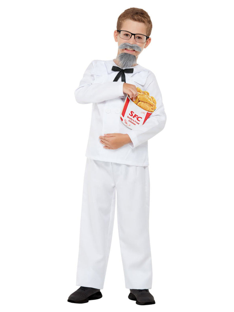 Captain Cluck Costume Child White_2