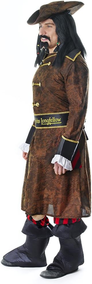 Size Chart Captain John Longfellow Adult Pirate Costume