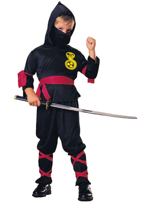 Childs Black Ninja Costume_2