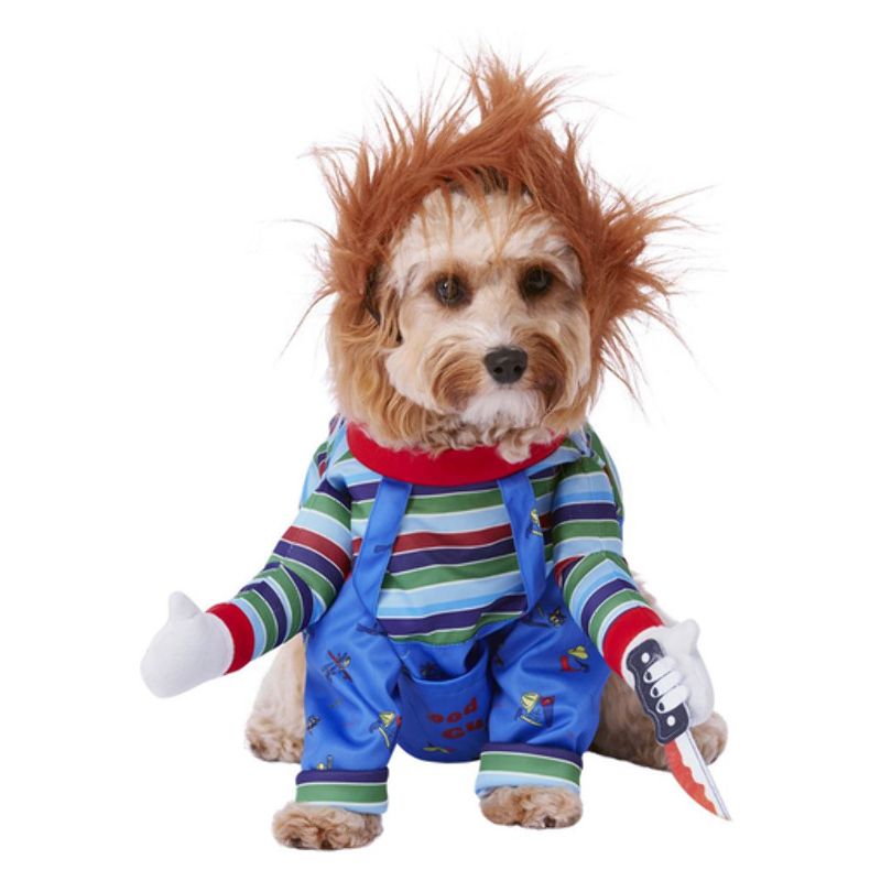 Chucky Pet Costume Dog Blue Orange Multi_1