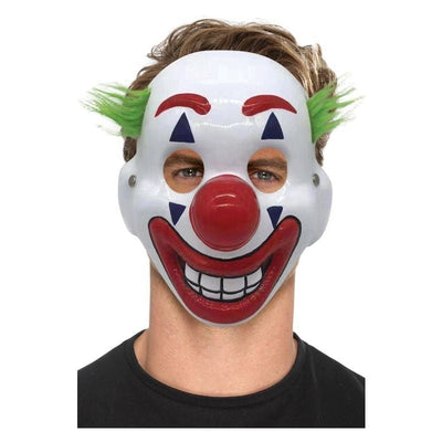 Clown Mask PVC With Hair & Elastic Strap_1