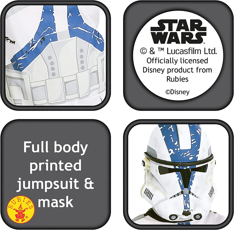 Commander Rex 501st Clone Trooper Costume for Kids_3