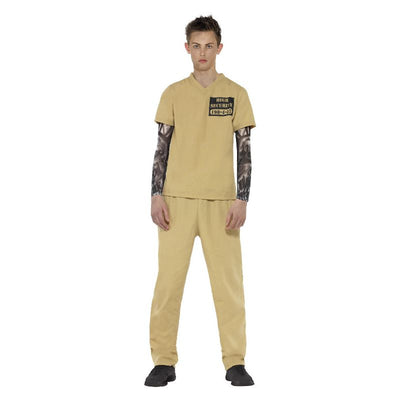 Convict Costume Beige Teen_1