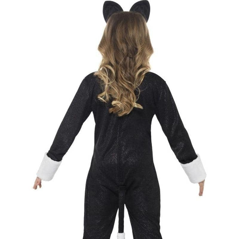 Cool Cat Costume Kids Black White_2