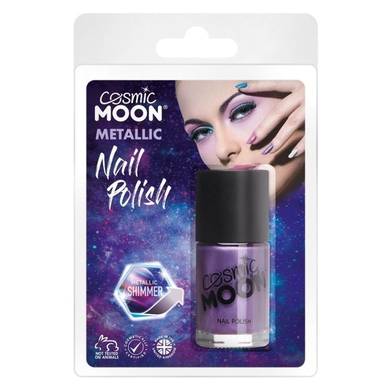 Cosmic Moon Metaillic Nail Polish Purple Costume Make Up_1