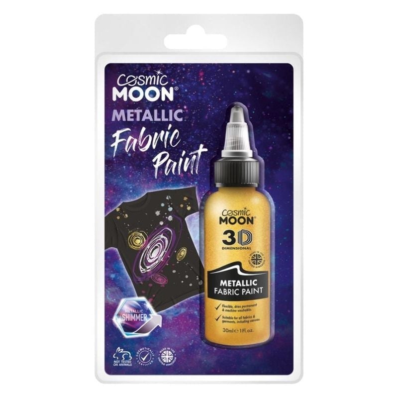 Cosmic Moon Metallic Fabric Paint Clamshell 30ml Costume Make Up_2