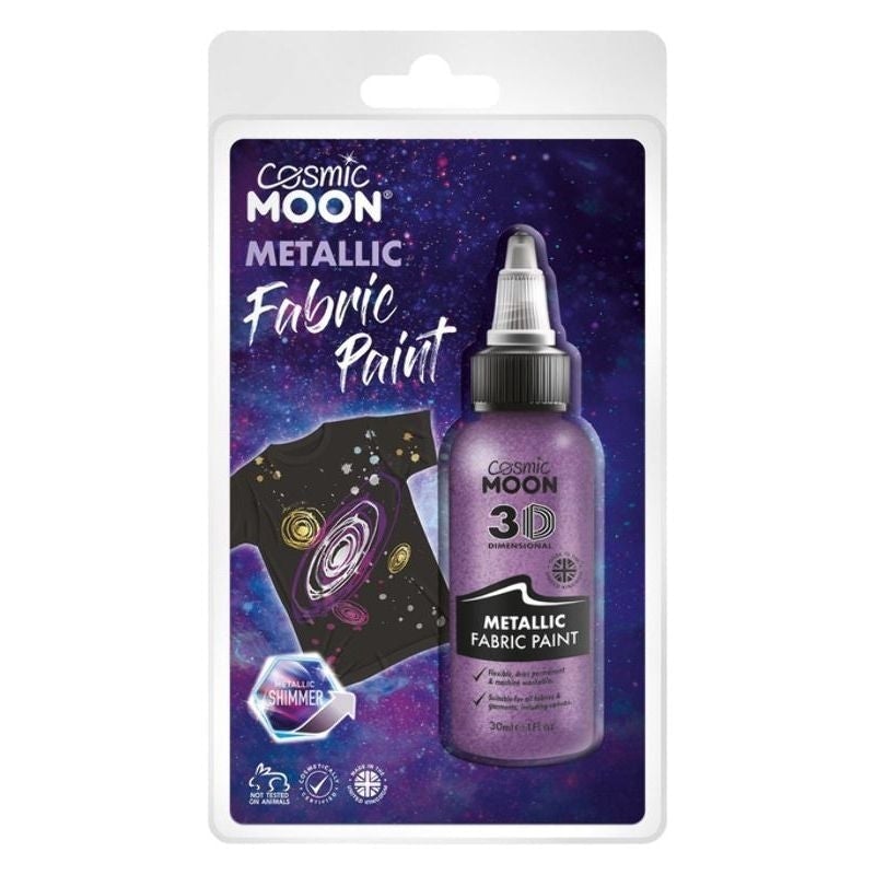 Cosmic Moon Metallic Fabric Paint Clamshell 30ml Costume Make Up_5