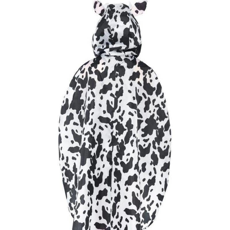 Cow Party Poncho Adult White Black Drawstring Bag_3