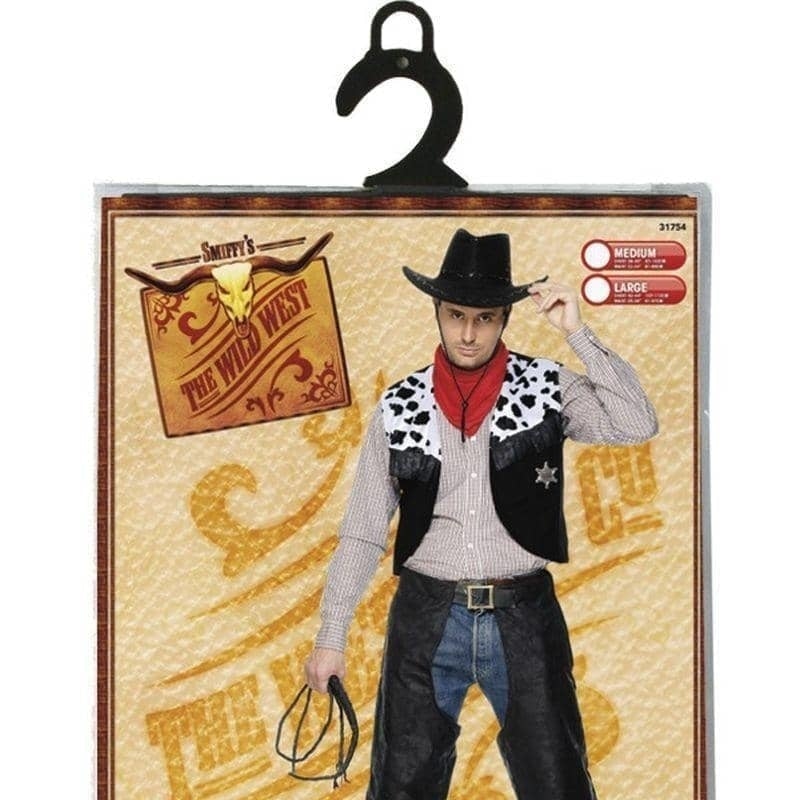 Cowboy Costume Adult Black_3