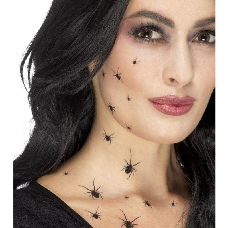 Size Chart Crawling Spider Tattoo Transfers Adult Black