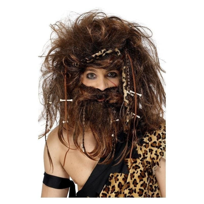 Crazy Caveman Set Adult Brown_2