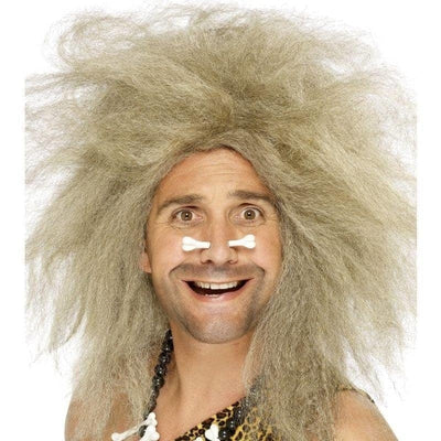 Crazy Caveman Wig Adult Blonde_1