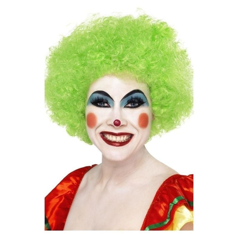 Crazy Clown Wig Adult Green_2