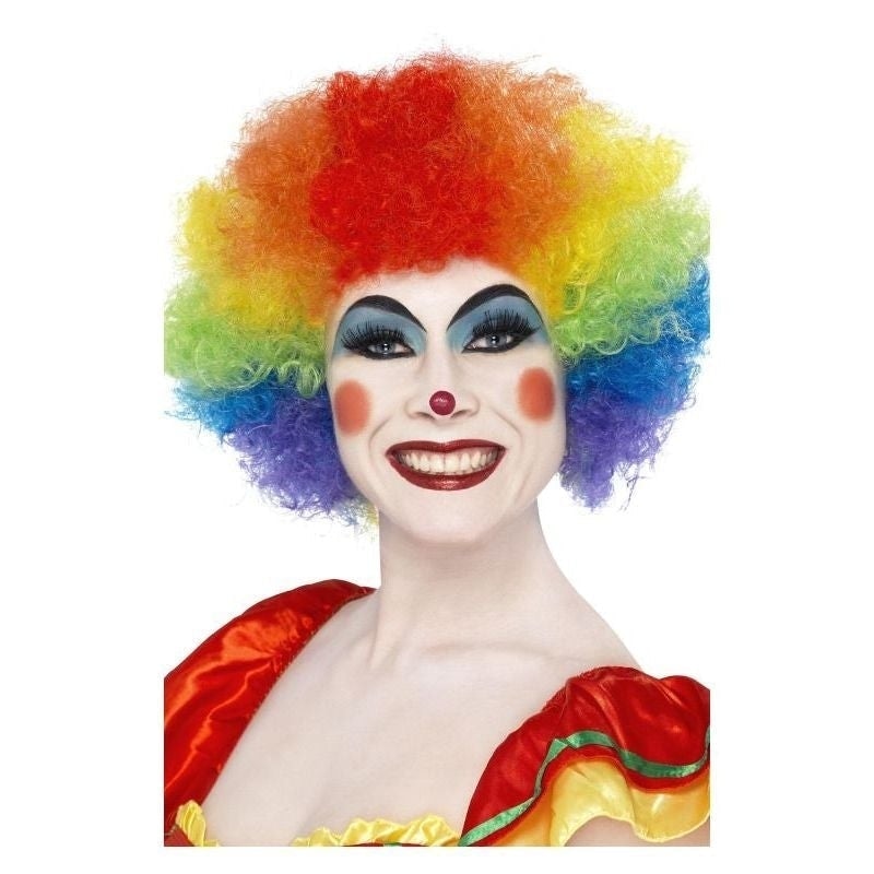 Crazy Clown Wig Adult Rainbow_2