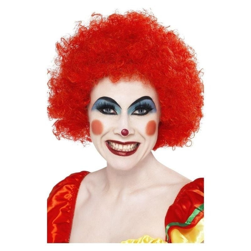 Crazy Clown Wig Adult Red_2