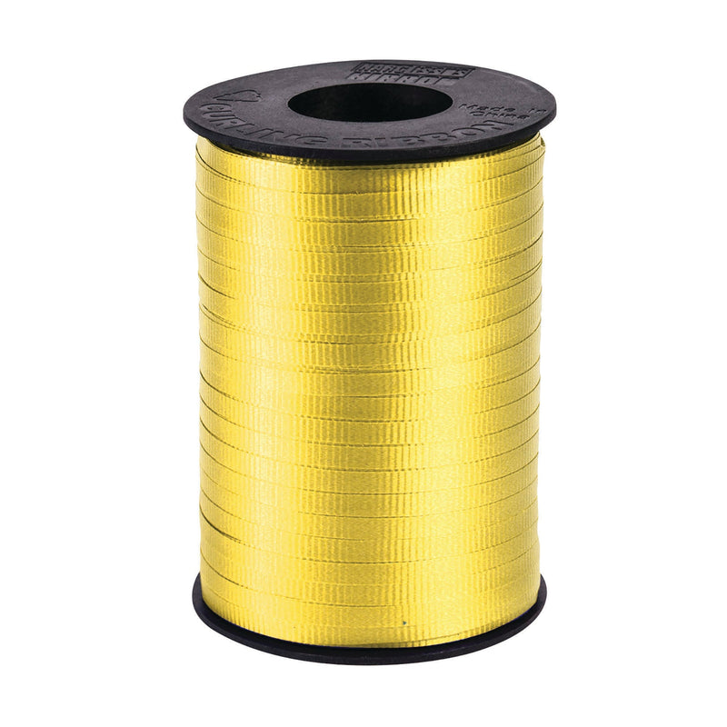 Yellow Curly Ribbon Curling Ribbon Yellow 4.7mm x 457m – Mad Distribution Costumes Australia