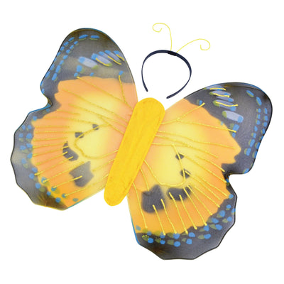 Womens Yellow Butterfly Kit & Antennae Instant Disguise Female Halloween Costume_1 DS062