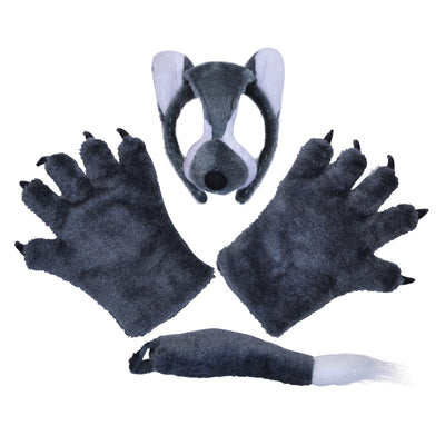 Wolf Set Mask Tail + Paws Instant Disguises Unisex_1 DS139