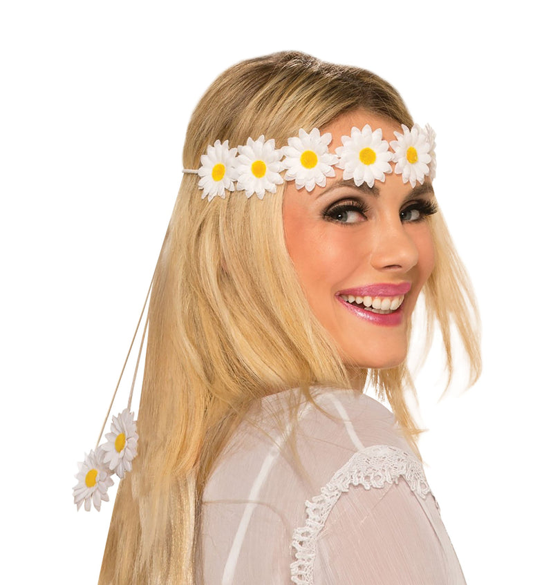 Daisy Headband White Costume Accessory_1