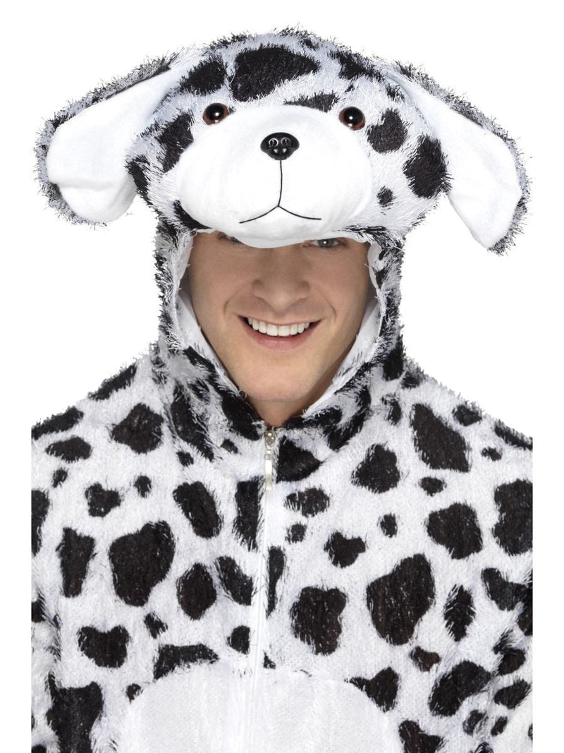 Dalmatian Costume Adult White Black Jumpsuit_5