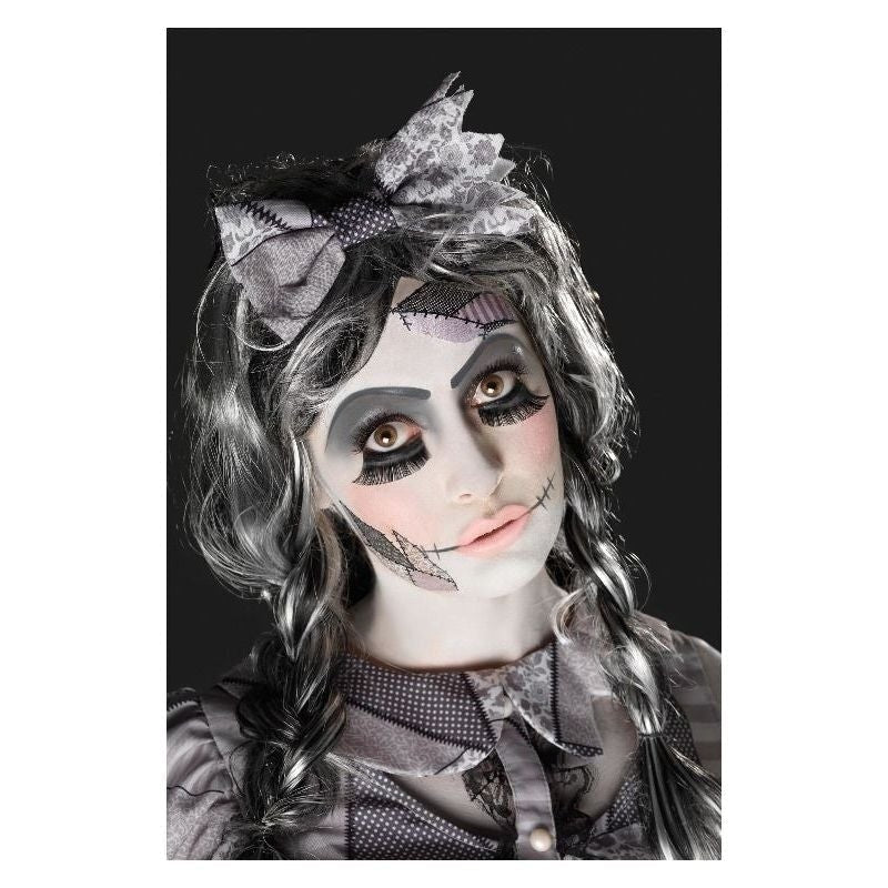 Size Chart Damaged Doll Make Up Kit Aqua Adult Black