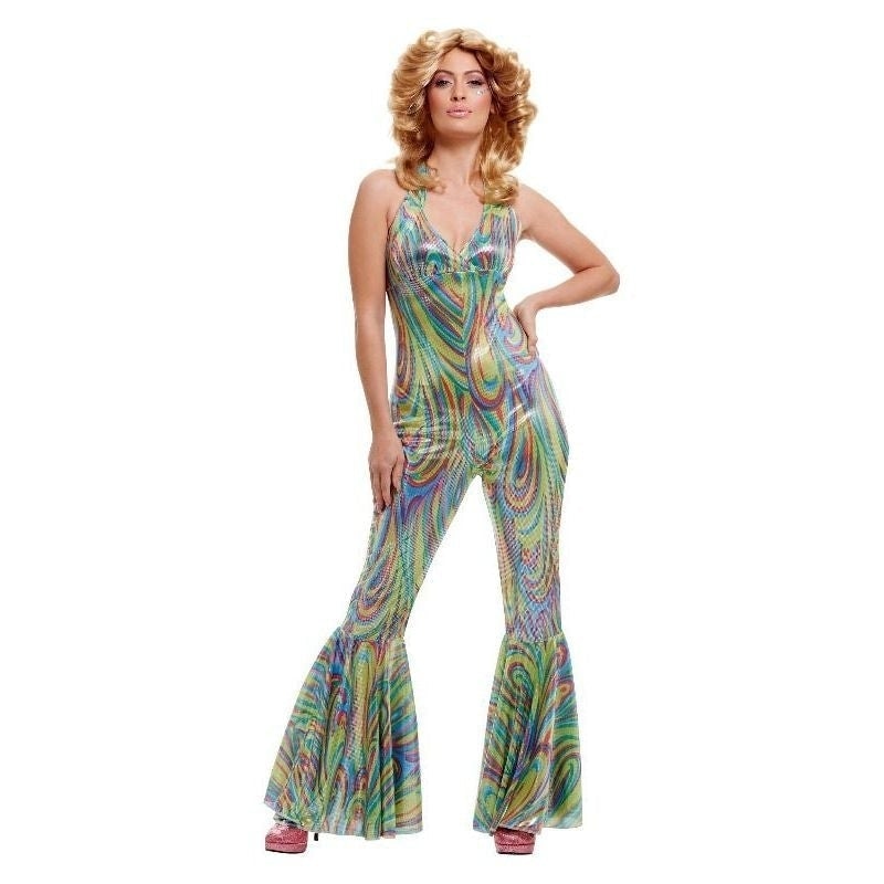 Dancing Queen Costume Adult Multi Coloured Jumpsuit_2